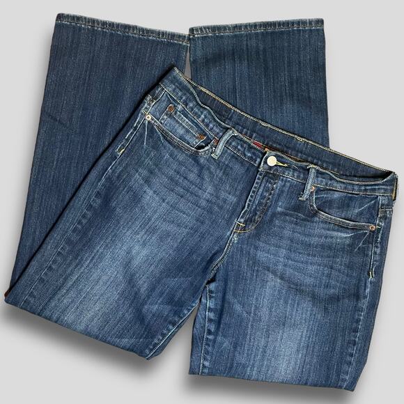 LUCKY BRAND BOHO EASY RIDER WESTERN STRAIGHT DENIM JEAN BLUE 12 31 - Picture 1 of 8